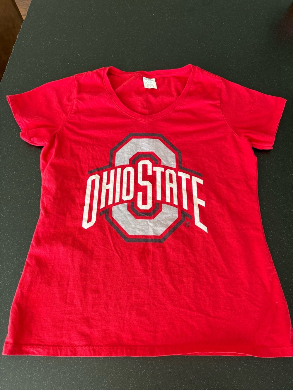Women’s Red Ohio State Short Sleeve Tee - Size Large but Runs Small